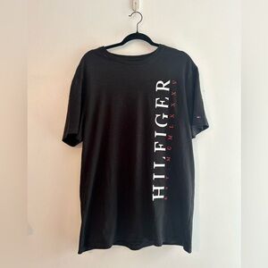 Tommy Hilfiger Black Vertical Logo Tee